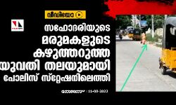 സഹോദരിയുടെ മരുമകളുടെ കഴുത്തറുത്ത യുവതി തലയുമായി പോലിസ് സ്‌റ്റേഷനിലെത്തി (വീഡിയോ)