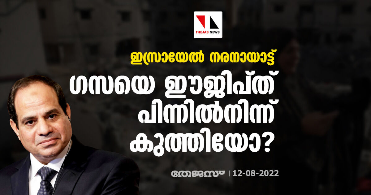 ഇസ്രായേല്‍ നരനായാട്ട്: ഗസയെ ഈജിപ്ത് പിന്നില്‍നിന്ന് കുത്തിയോ?