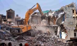 അനധികൃത നിര്‍മാണം: യുപിയില്‍ ബിജെപി നേതാവിന്റെ ഓഫിസ് കെട്ടിടം പൊളിച്ചുനീക്കി