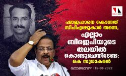 ഷാജഹാനെ കൊന്നത് സിപിഎമ്മുകാര്‍ തന്നെ, എല്ലാം ബിജെപിയുടെ തലയില്‍ കൊണ്ടുചെന്നിടേണ്ട: കെ സുധാകരന്‍