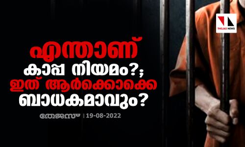 എന്താണ് കാപ്പ നിയമം ?; ഇത് ആർക്കൊക്കെ ബാധകമാവും?
