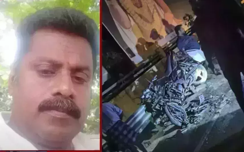 തിരുവനന്തപുരത്ത് അമിത വേഗത്തിലെത്തിയ കാര് ഇടിച്ച് അച്ഛനും മകനും മരിച്ചു തിരുവനന്തപുരത്ത് അമിത വേഗത്തിലെത്തിയ കാര് ഇടിച്ച് അച്ഛനും മകനും മരിച്ചു