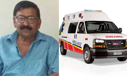 വാതില് തുറക്കാനായില്ല; ആംബുലന്സില് കുടുങ്ങിയ രോഗി മരിച്ചു വാതില് തുറക്കാനായില്ല; ആംബുലന്സില് കുടുങ്ങിയ രോഗി മരിച്ചു