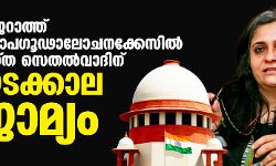 ഗുജറാത്ത് കലാപഗൂഢാലോചനക്കേസില്‍ ടീസ്ത സെതല്‍വാദിന് ഇടക്കാല ജാമ്യം