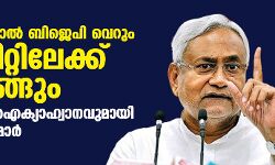 ഒന്നിച്ചുനിന്നാല് ബിജെപി വെറും 50 സീറ്റിലേക്ക് ചുരുങ്ങും; പ്രതിപക്ഷ ഐക്യാഹ്വാനവുമായി നിതീഷ് കുമാര് ഒന്നിച്ചുനിന്നാല് ബിജെപി വെറും 50 സീറ്റിലേക്ക് ചുരുങ്ങും; പ്രതിപക്ഷ ഐക്യാഹ്വാനവുമായി നിതീഷ് കുമാര്