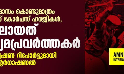 കഴിഞ്ഞ ഏഴ് മാസം കൊണ്ടുമാത്രം 585 ഹേബിയസ് കോര്‍പസ് ഹരജികള്‍, ജയിലിലായത് 27 മാധ്യമപ്രവര്‍ത്തകര്‍; കശ്മീര്‍ അന്വേഷണ റിപോര്‍ട്ടുമായി ആംനെസ്റ്റി ഇന്റര്‍നാഷണല്‍