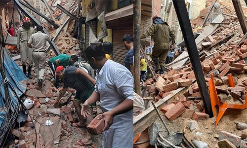 ഡല്ഹിയില് നിര്മാണത്തിലിരുന്ന ബഹുനില കെട്ടിടം തകര്ന്നു; നാലുപേര്ക്ക് പരിക്ക് ഡല്ഹിയില് നിര്മാണത്തിലിരുന്ന ബഹുനില കെട്ടിടം തകര്ന്നു; നാലുപേര്ക്ക് പരിക്ക്