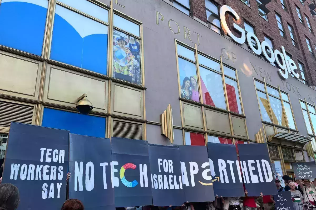 ഇസ്രായേലുമായി ബില്യണ് ഡോളറിന്റെ കരാര്; പ്രതിഷേധവുമായി ഗൂഗ്ള്സ ആമസോണ് ജീവനക്കാര് ഇസ്രായേലുമായി ബില്യണ് ഡോളറിന്റെ കരാര്; പ്രതിഷേധവുമായി ഗൂഗ്ള്സ ആമസോണ് ജീവനക്കാര്