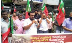 എസ് ഡി പി ഐ പറവൂര്‍ മണ്ഡലത്തിലെ തദ്ദേശ സ്വയംഭരണ സ്ഥാപനങ്ങളിലേക്ക് മാര്‍ച്ച് സംഘടിപ്പിച്ചു