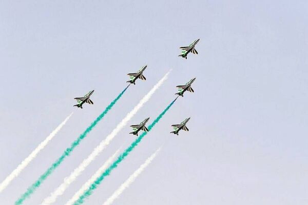 സൗദി ദേശീയദിനാഘോഷങ്ങള്‍ക്ക് തുടക്കം കുറിച്ച് ജിദ്ദയില്‍ വ്യോമാഭ്യാസ പ്രകടനം