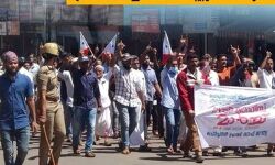 വയനാട് ജില്ലാ പ്രസിഡണ്ടിന്റെ അറസ്റ്റ്: പോപുലര്‍ ഫ്രണ്ട് ഡിവൈഎസ്പി ഓഫിസ് മാര്‍ച്ച് നടത്തി