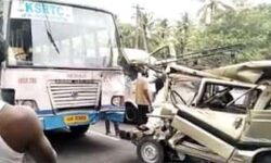 ആലുവയില്‍ കെഎസ്ആര്‍ടിസി ബസ് വാഹനങ്ങളിലേക്ക് ഇടിച്ചു കയറി