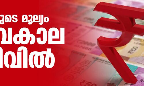 രൂപയുടെ മൂല്യം സര്‍വകാല ഇടിവില്‍
