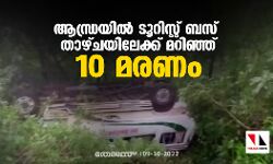 ആന്ധ്രയില്‍ ടൂറിസ്റ്റ് ബസ് താഴ്ചയിലേക്ക് മറിഞ്ഞ് 10 മരണം