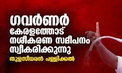 ഗവര്‍ണര്‍ കേരളത്തോട് നശീകരണ സമീപനം സ്വീകരിക്കുന്നു: തുളസീധരന്‍ പള്ളിക്കല്‍
