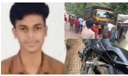 ടോറസും ബൈക്കും കൂട്ടിയിടിച്ച് വിദ്യാർത്ഥി മരിച്ചു; ഒരാളുടെ നില ഗുരുതരം