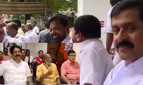 നിയമന കത്ത് വിവാദം; നഗരസഭയ്ക്ക് മുന്നില് കോണ്ഗ്രസ്- ബിജെപി പ്രതിഷേധം നിയമന കത്ത് വിവാദം; നഗരസഭയ്ക്ക് മുന്നില് കോണ്ഗ്രസ്- ബിജെപി പ്രതിഷേധം
