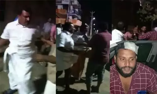 കൊല്ലത്ത് നടുറോഡില് യുവാവിന് ബ്ലേഡ് മാഫിയയുടെ ക്രൂരമര്ദ്ദനം കൊല്ലത്ത് നടുറോഡില് യുവാവിന് ബ്ലേഡ് മാഫിയയുടെ ക്രൂരമര്ദ്ദനം