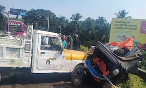 ദേശീയപാത പാലച്ചിറമാട് പിക്കപ്പും ഓട്ടോയും കൂട്ടിയിടിച്ച് ഏഴ് വയസ്സുകാരന്‍ മരിച്ചു