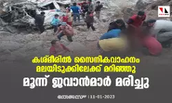 കശ്മീരില്‍ സൈനികവാഹനം മലയിടുക്കിലേക്ക് മറിഞ്ഞു; മൂന്ന് ജവാന്‍മാര്‍ മരിച്ചു