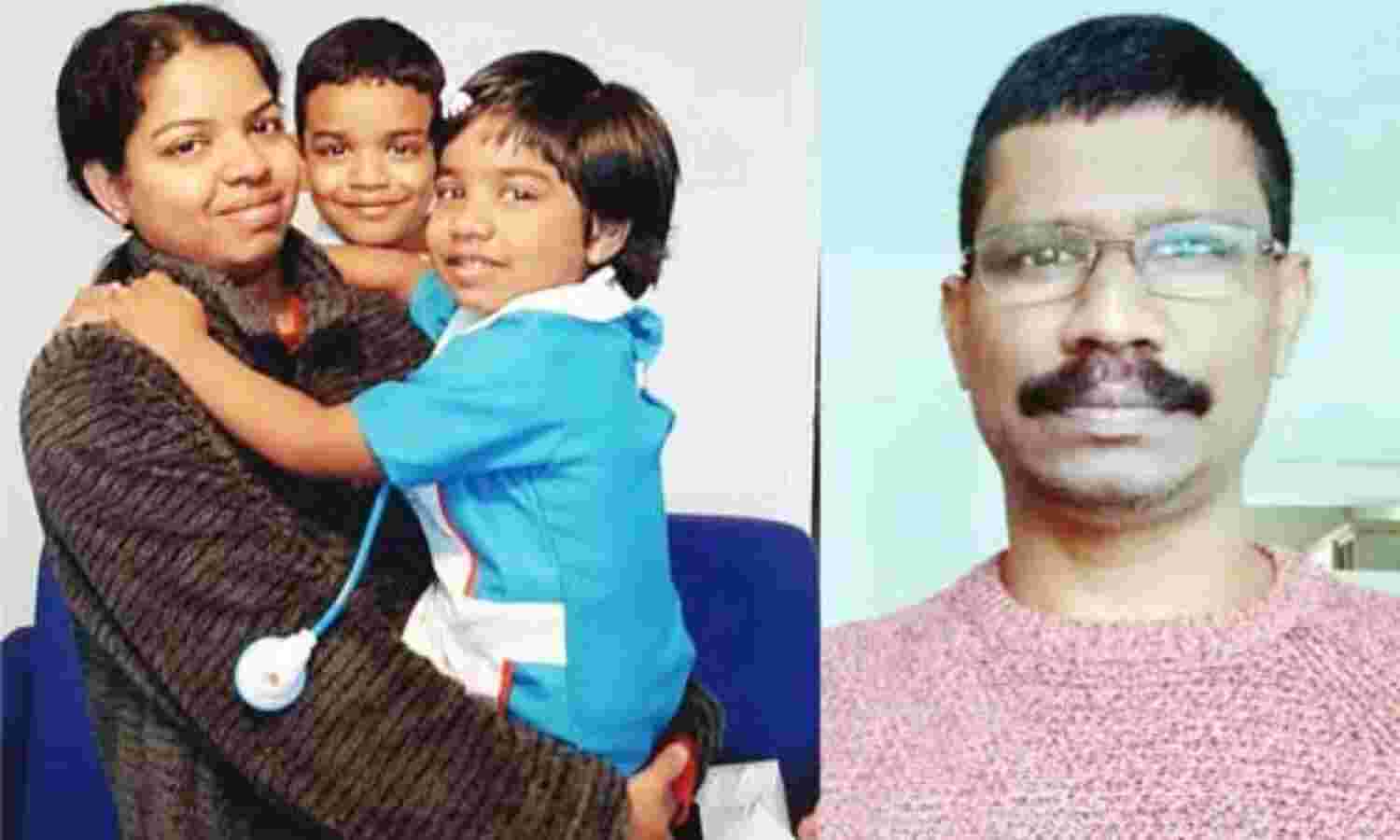 യുകെയില് കൊല്ലപ്പെട്ട നഴ്സിന്റെയും കുട്ടികളുടെയും മൃതദേഹം നാട്ടിലെത്തിച്ചു യുകെയില് കൊല്ലപ്പെട്ട നഴ്സിന്റെയും കുട്ടികളുടെയും മൃതദേഹം നാട്ടിലെത്തിച്ചു