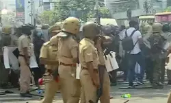 യൂത്ത് ലീഗിന്റെ സെക്രട്ടേറിയറ്റ് മാര്‍ച്ചില്‍ വന്‍ സംഘര്‍ഷം