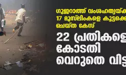 ഗുജറാത്ത് വംശഹത്യയ്ക്കിടെ 17 മുസ്‌ലിംകളെ കൂട്ടക്കൊല ചെയ്ത കേസ്: 22 പ്രതികളെയും കോടതി വെറുതെ വിട്ടു