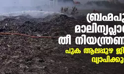 ബ്രഹ്മപുരം മാലിന്യപ്ലാന്റിലെ തീ നിയന്ത്രണവിധേയം; പുക ആലപ്പുഴ ജില്ലയിലേക്ക് വ്യാപിക്കുന്നു