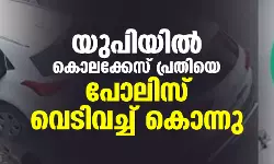 യുപിയില്‍ കൊലക്കേസ് പ്രതിയെ പോലിസ് വെടിവച്ച് കൊന്നു