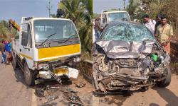 കണ്ണൂരില് കാറും ചെങ്കല് ലോറിയും കുട്ടിയിടിച്ച് രണ്ടുപേര് മരിച്ചു കണ്ണൂരില് കാറും ചെങ്കല് ലോറിയും കുട്ടിയിടിച്ച് രണ്ടുപേര് മരിച്ചു