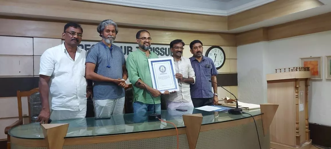 വിന്സന്റ് പല്ലിശ്ശേരിക്ക് ഗിന്നസ് വേള്ഡ് റെക്കോഡ് വിന്സന്റ് പല്ലിശ്ശേരിക്ക് ഗിന്നസ് വേള്ഡ് റെക്കോഡ്