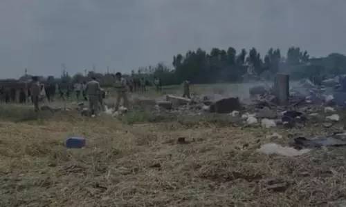 യുപി ബുലന്ദ്ഷഹറില്‍ വീട്ടില്‍ സിലിണ്ടര്‍ പൊട്ടിത്തെറിച്ച് വന്‍ സ്‌ഫോടനം; നാലു മരണം