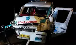 ആംബുലന്‍സ് മറിഞ്ഞ് രോഗി ഉള്‍പ്പെടെ മൂന്നു മരണം; മൂന്നുപേര്‍ക്ക് ഗുരുതര പരിക്ക്