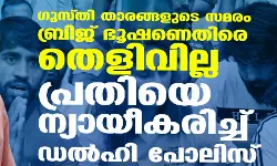 ഗുസ്തി താരങ്ങളുടെ സമരം; ബ്രിജ് ഭൂഷണെതിരെ തെളിവില്ല; പ്രതിയെ ന്യായീകരിച്ച് ഡല്‍ഹി പോലിസ്