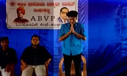 കോളജ് വിദ്യാര്‍ഥിനികളുടെ അശ്ലീല ദൃശ്യം പ്രചരിപ്പിച്ചു; എബിവിപി നേതാവ് അറസ്റ്റില്‍