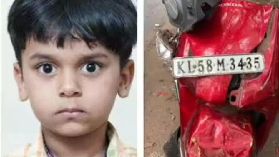 പിതാവിനോടൊപ്പം സ്‌കൂട്ടറില്‍ പോവുന്നതിനിടെ ലോറിയിലിടിച്ച് എട്ട് വയസ്സുകാരന്‍ മരിച്ചു