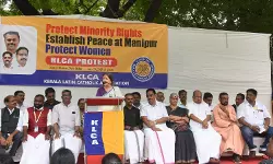 മണിപ്പൂര്‍ കലാപം: കേരള ലാറ്റിന്‍ കാത്തലിക് അസോസിയേഷന്‍ ഡല്‍ഹിയില്‍ പ്രതിഷേധസമരം നടത്തി
