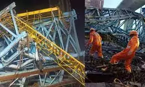 മഹാരാഷ്ട്രയില്‍ എക്സ്പ്രസ് ഹൈവേ നിര്‍മാണത്തിനിടെ ക്രെയിന്‍ തകര്‍ന്നുവീണ് 16 മരണം; ; പരിക്കേറ്റ മൂന്ന് പേരുടെ നില ഗുരുതരം