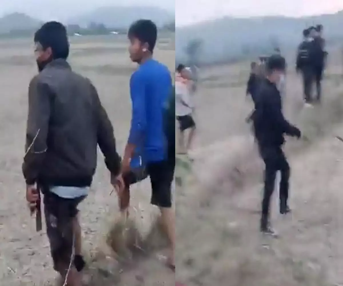 മണിപ്പൂരില് യുവതികളെ നഗ്നരാക്കി നടത്തിയ കേസ്; അഞ്ച് പോലിസുകാര്ക്ക് സസ്പെന്ഷന് മണിപ്പൂരില് യുവതികളെ നഗ്നരാക്കി നടത്തിയ കേസ്; അഞ്ച് പോലിസുകാര്ക്ക് സസ്പെന്ഷന്