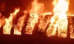 തമിഴ്‌നാട്ടില്‍ നിര്‍ത്തിയിട്ട ട്രെയിനിന് തീപ്പിടിച്ച് 10 പേര്‍ മരിച്ചു