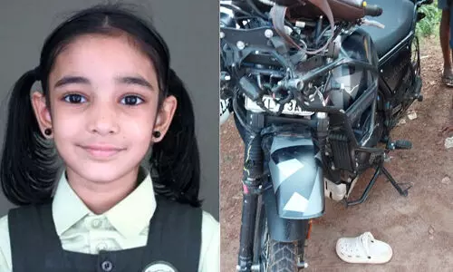 കണ്ണൂര്‍ കണ്ണപുരത്ത് സ്‌കൂട്ടിയും ബുള്ളറ്റും കൂട്ടിയിടിച്ച് ആറു വയസ്സുകാരി മരിച്ചു