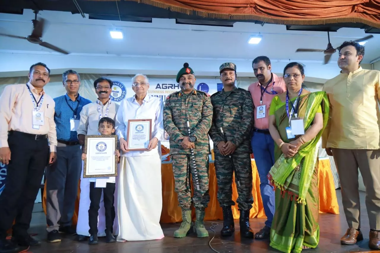 ഗിന്നസുകാരുടെ സംഗമത്തില്‍ താരമായി ആറ് വയസ്സുകാരനും 96കാരനും