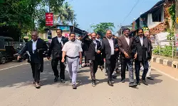 മജിസ്‌ട്രേറ്റിനെതിരേ കോടതി നടപടികള്‍ ബഹിഷ്‌കരിച്ച് അഭിഭാഷകരുടെ പ്രതിഷേധം