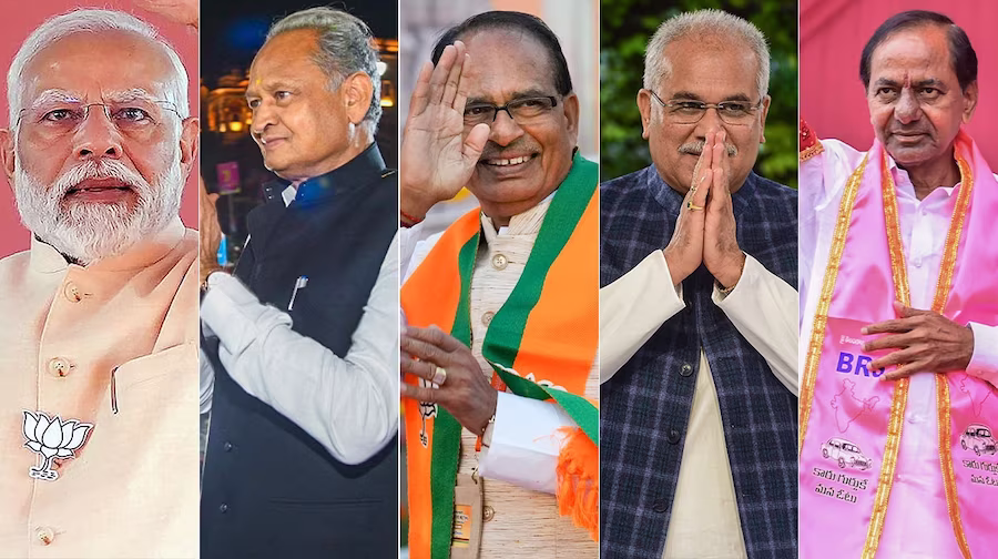 കോണ്‍ഗ്രസിനെ കൈവിട്ട് ഹിന്ദി ഹൃദയഭൂമി