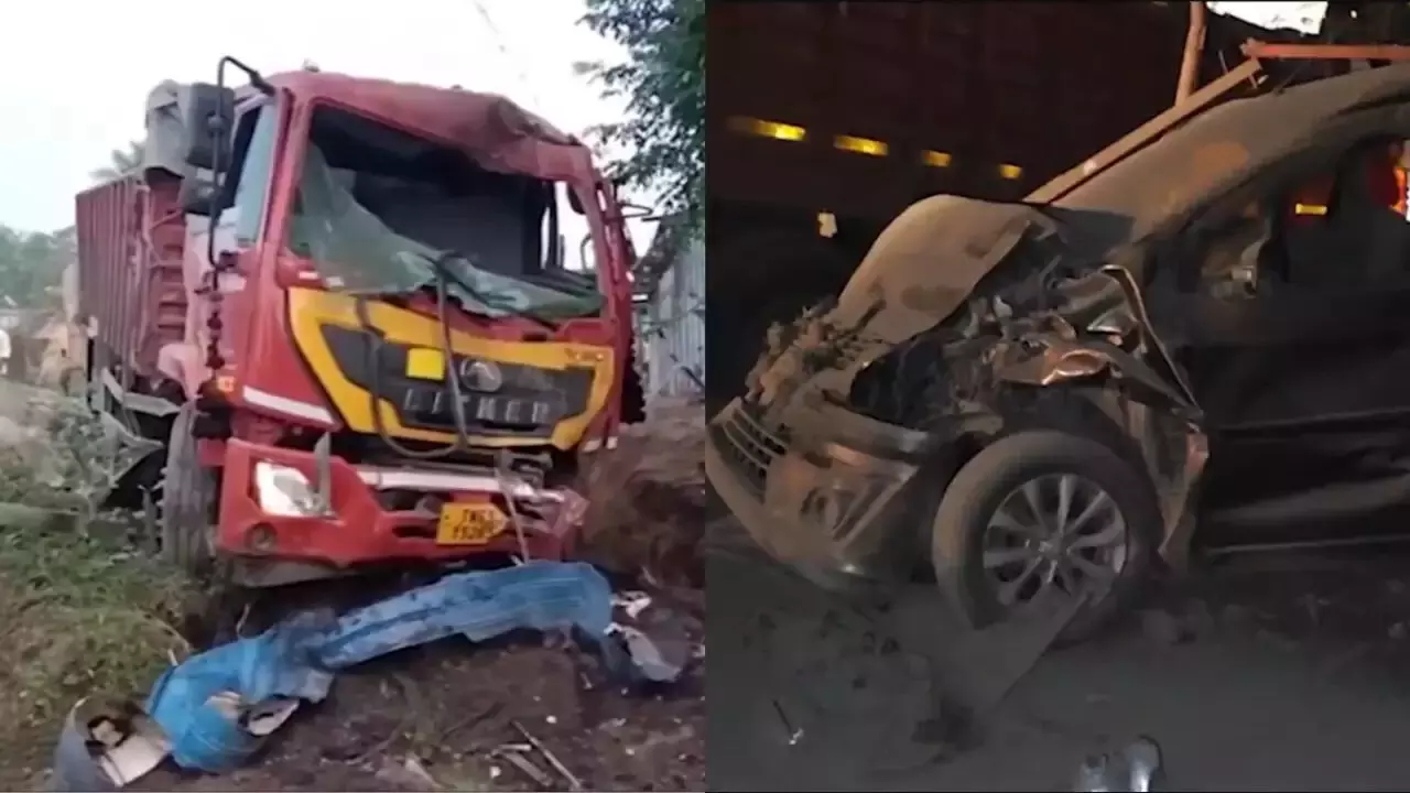 തമിഴ്നാട് പുതുക്കോട്ടയില് വാഹനാപകടം; ശബരിമല തീര്ഥാടകര് ഉള്പ്പെടെ അഞ്ചുമരണം തമിഴ്നാട് പുതുക്കോട്ടയില് വാഹനാപകടം; ശബരിമല തീര്ഥാടകര് ഉള്പ്പെടെ അഞ്ചുമരണം