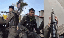 റോക്കറ്റ് ലോഞ്ചര്‍ ഉള്‍പ്പെടെയുള്ള മാരകായുധങ്ങളുമായി മണിപ്പൂരില്‍ മെയ്തി വിഭാഗത്തിന്റെ പരേഡ്