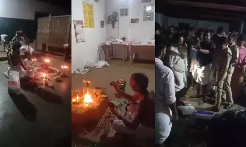 കുറ്റ്യാടിയിലെ സ്‌കൂളില്‍ ബിജെപി പൂജ നടത്തി;പൂജ നടത്തിയവരെ കസ്റ്റഡിയിലെടുത്ത് പോലിസ്