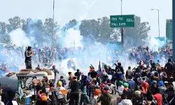 ഭാരത് ബന്ദിനിടെ ഹരിയാന-പഞ്ചാബ് അതിര്‍ത്തിയില്‍ സംഘര്‍ഷം