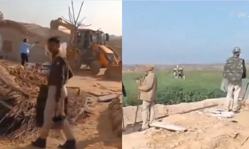 പശുക്കശാപ്പ് ആരോപിച്ച് രാജസ്ഥാനില് 12 വീടുകളും ഏക്കര്കണക്കിന് കാര്ഷിക വിളകളും ബുള്ഡോസര് കൊണ്ട് ഇടിച്ചുനിരത്തി(വീഡിയോ) പശുക്കശാപ്പ് ആരോപിച്ച് രാജസ്ഥാനില് 12 വീടുകളും ഏക്കര്കണക്കിന് കാര്ഷിക വിളകളും ബുള്ഡോസര് കൊണ്ട് ഇടിച്ചുനിരത്തി(വീഡിയോ)