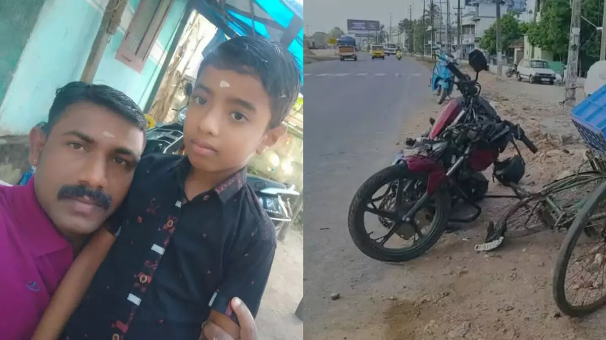 ആലപ്പുഴയില് ബൈക്ക് ടാങ്കറുമായി കൂട്ടിയിടിച്ച് പിതാവും മകനും മരിച്ചു ആലപ്പുഴയില് ബൈക്ക് ടാങ്കറുമായി കൂട്ടിയിടിച്ച് പിതാവും മകനും മരിച്ചു